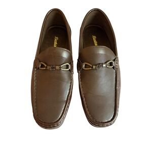 Bata Life Natural Mens Brown Textured Bit Loafers Slip On Shoes 831-4155 9